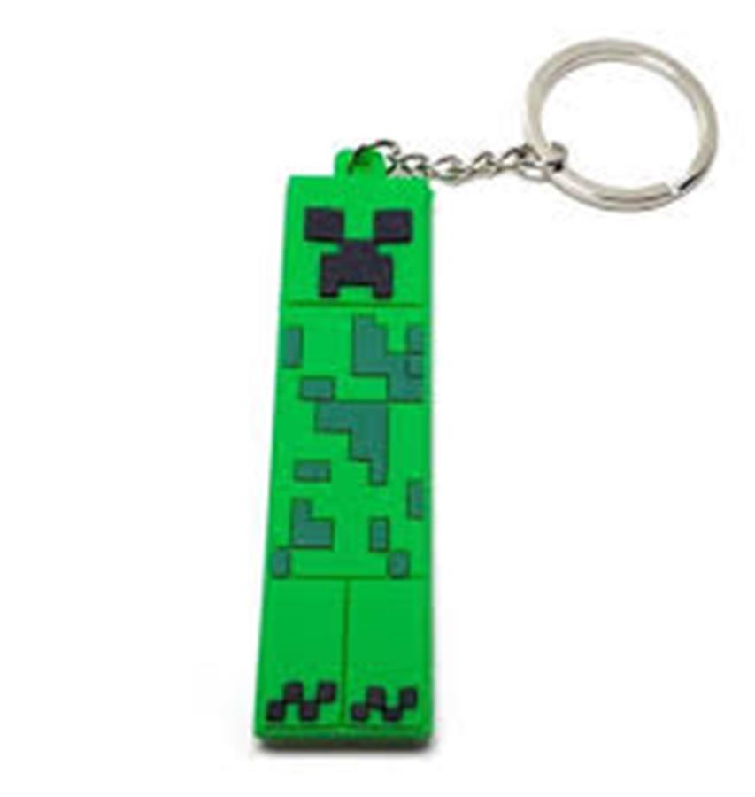 LLAVERO MINECRAFT CREEPER GOMA