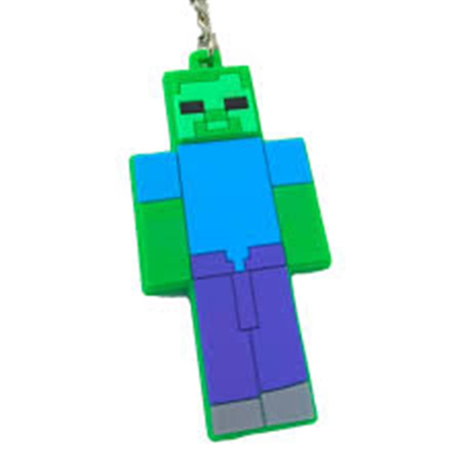 LLAVERO MINECRAFT STEVE GOMA