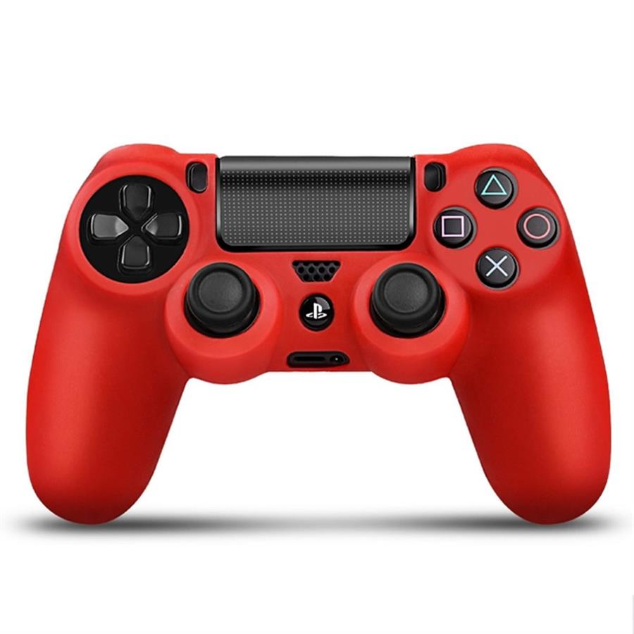 GENERICA FUNDA JOYSTICK PS4 SILICONA ROJA