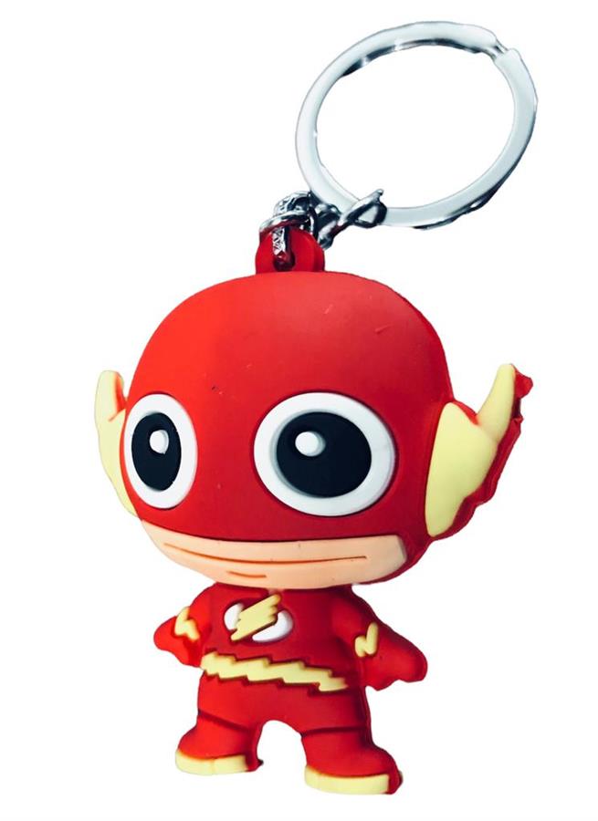 LLAVERO DC FLASH MODELOS VARIOS GOMA 3D