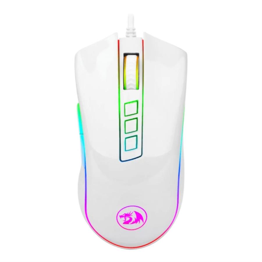 REDRAGON MOUSE GAMER COBRA WHITE M711W