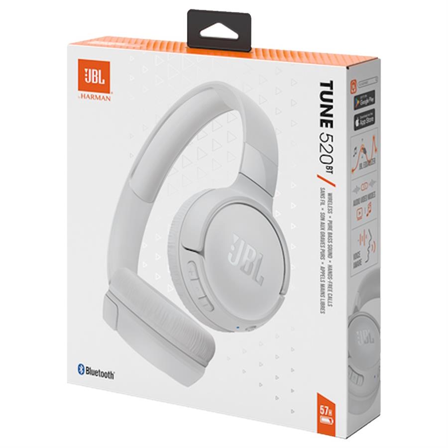 JBL AURICULAR TUNE 520 BT VINCHA BLANCO
