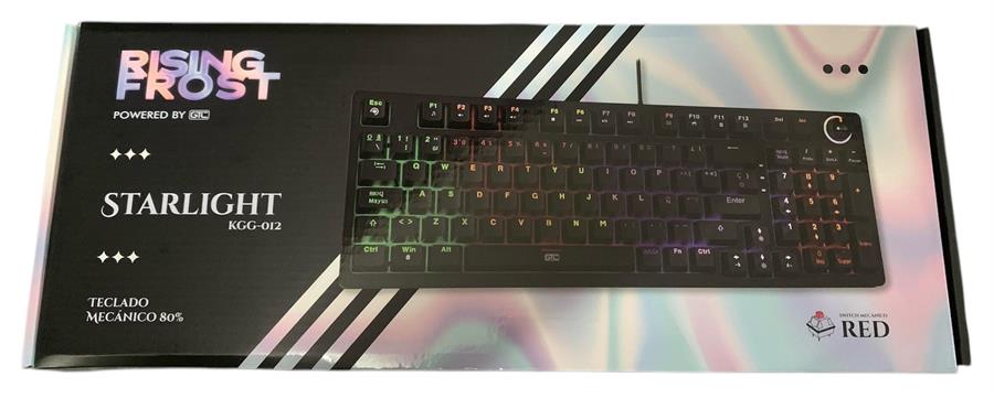 GTC RISING FROST TECLADO MECANICO 80% STARLIGHT KGG-012 SWITCH RED