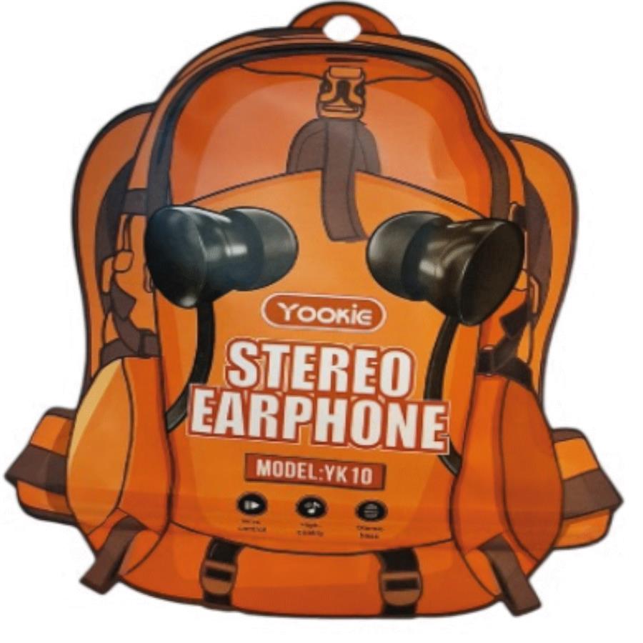 YOOKIE AURICULAR STEREO EARPHONE YK10 MOCHILA