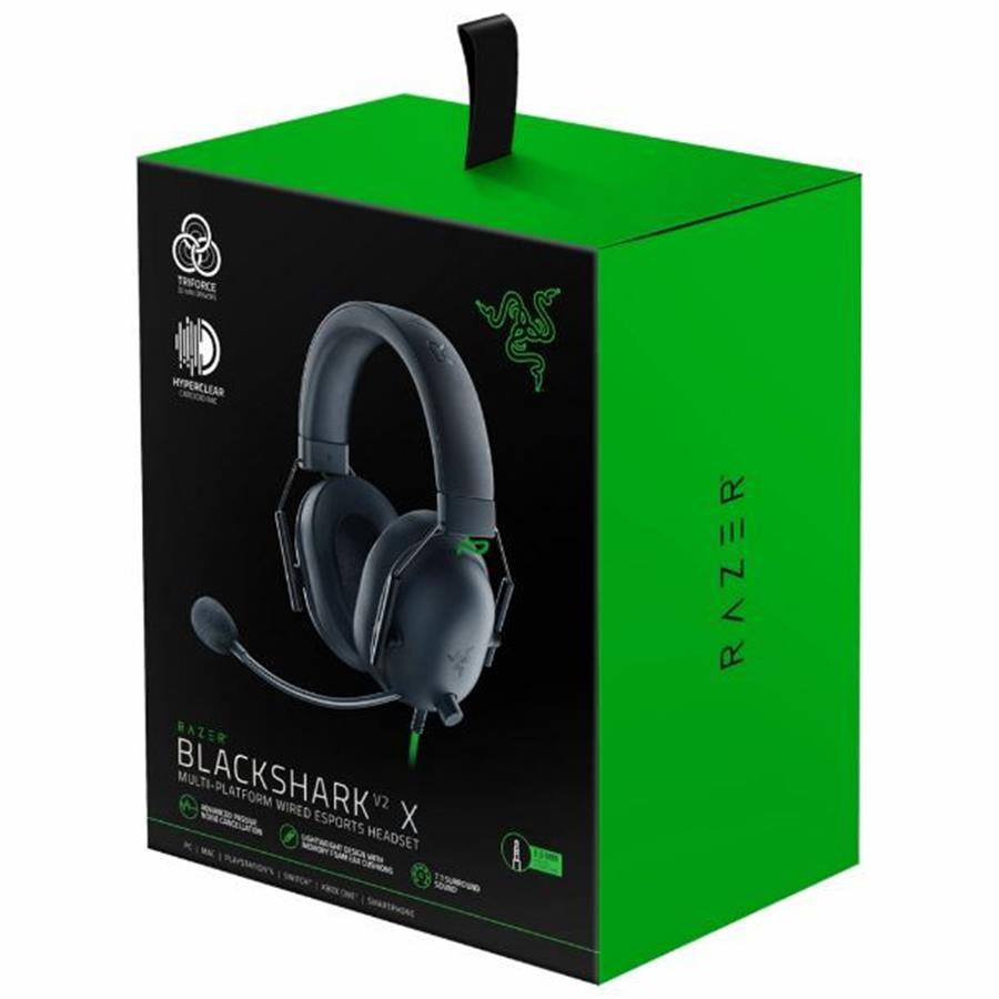 RAZER AURICULAR GAMER BLACKSHARK V2 X WIRED BLACK