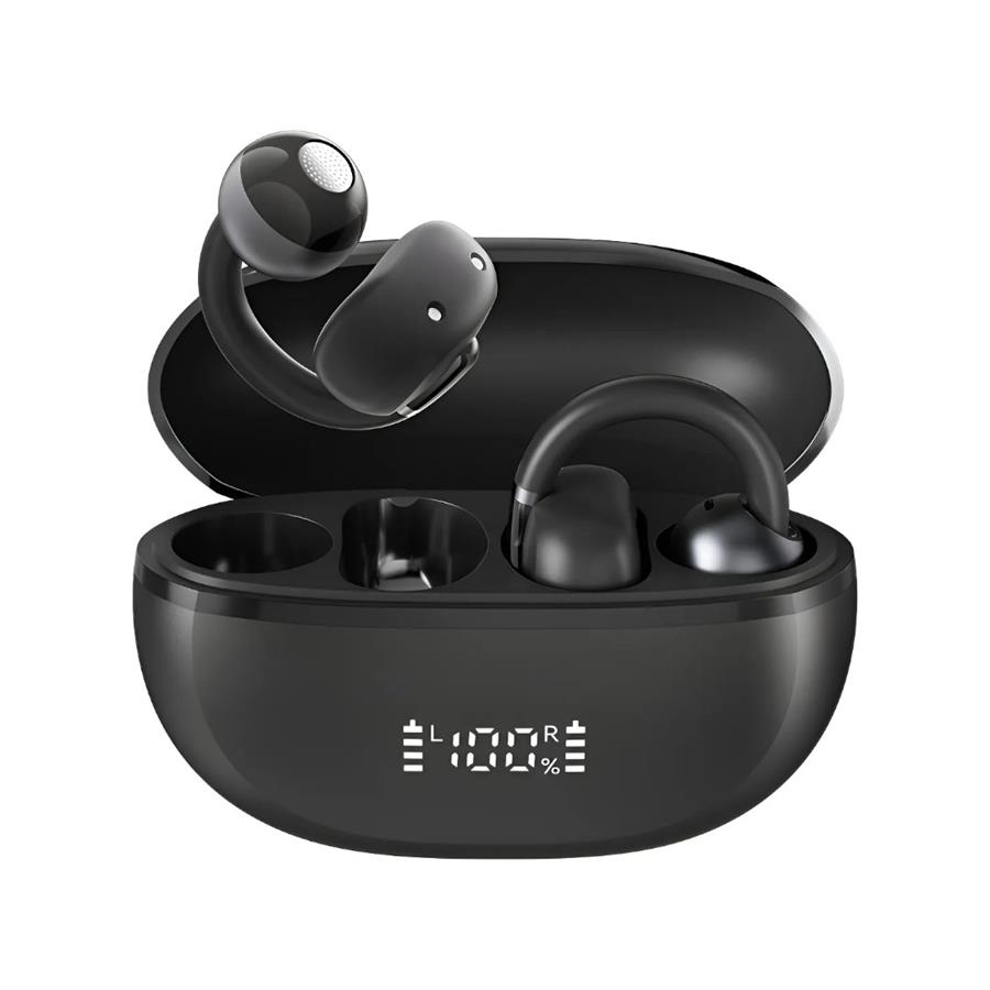 HAYLOU CONFORTABLE AIRFREE OPEN-EAR TRUE WIRELESS EARBUDS BLACK