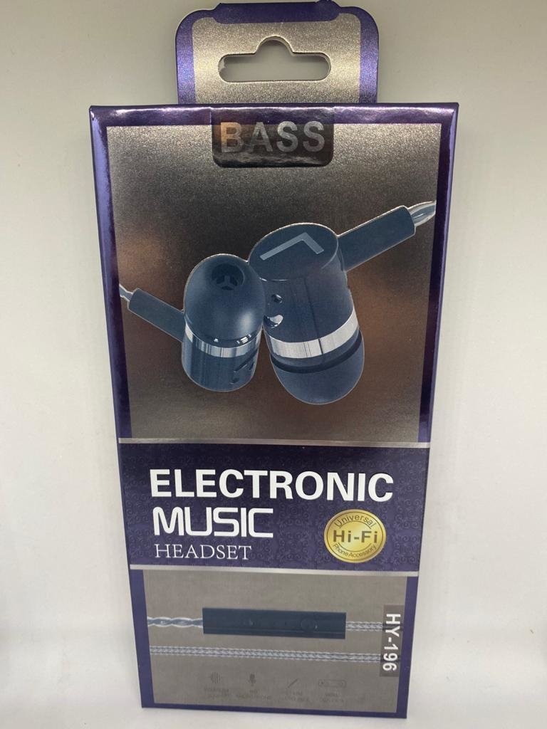 BASS AURICULAR ELECTRONIC MUSIC HY-196 COLORES VARIOS
