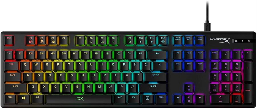 HYPERX TECLADO ALLOY ORIGINS COMPLETO RGB SWITCH BLUE
