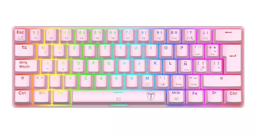 T-DAGGER TECLADO ARENA T-TGK321P-RGB PINK RED SWITCH