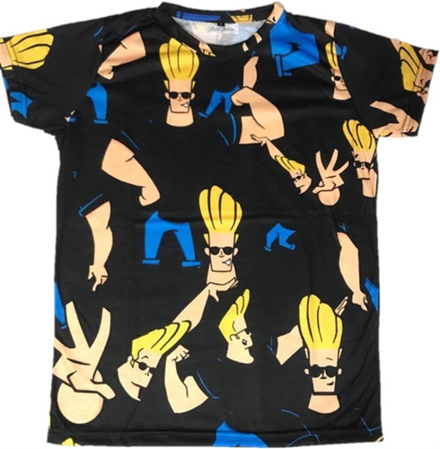 REMERA JOHNNY BRAVO NEGRA TALLE S