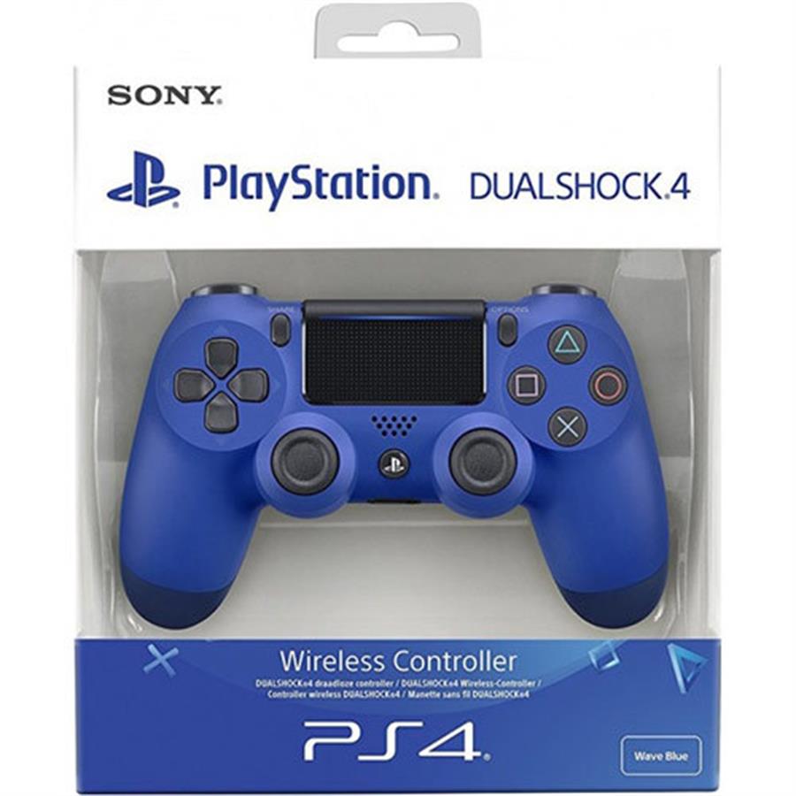 GENERICO REPLICA JOYSTICK PS4 CON CABLE AZUL