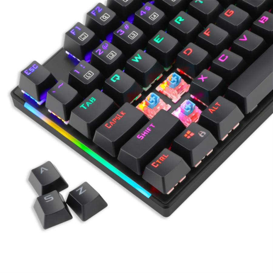 T-DAGGER TECLADO NAXOS RAINBOW T-TGK310 BLACK BLUE SWITCHES