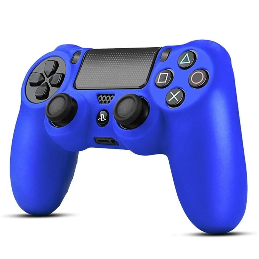 GENERICA FUNDA JOYSTICK PS4 SILICONA AZUL