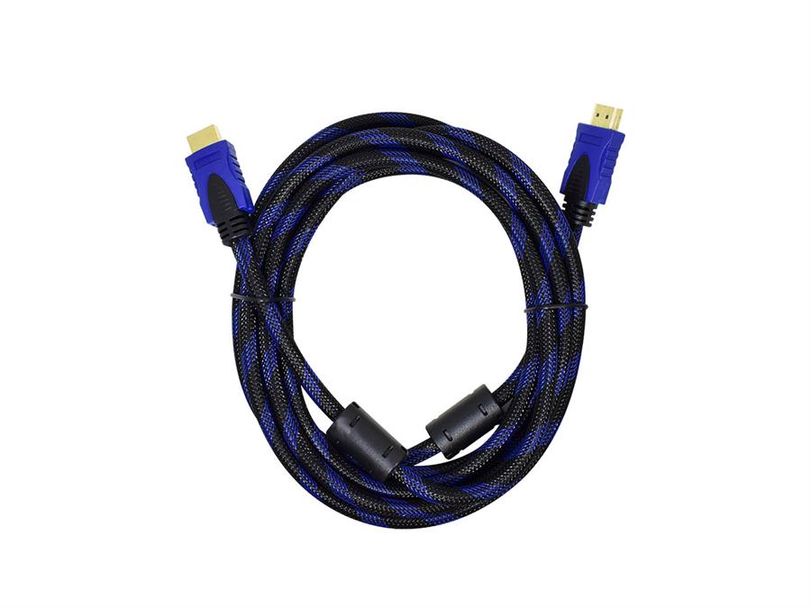 NISUTA CABLE HDMI CON FILTROS DE 3 M 1.4V DORADO MALLA DE TELA NS-CAHD3M