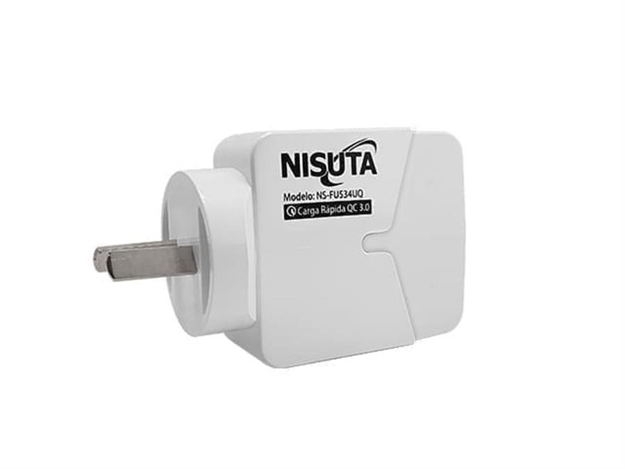 NISUTA FUENTE DE ALIMENTACION CARGA RAPIDA 6A 3 PUERTOS USB NS-FU534UQ