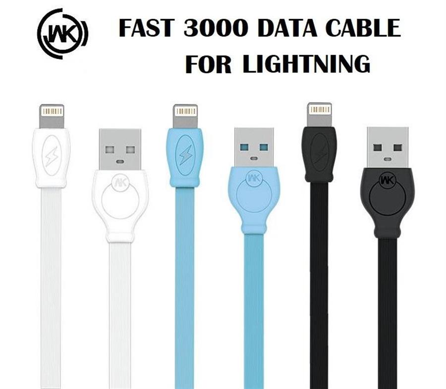 WK CABLE IPHONE FAST 3000 MM WDC-023 BLANCO