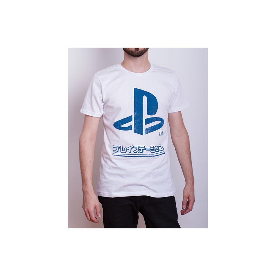 REMERA PLAYSTATION JAPON HOMBRE BLANCA XS