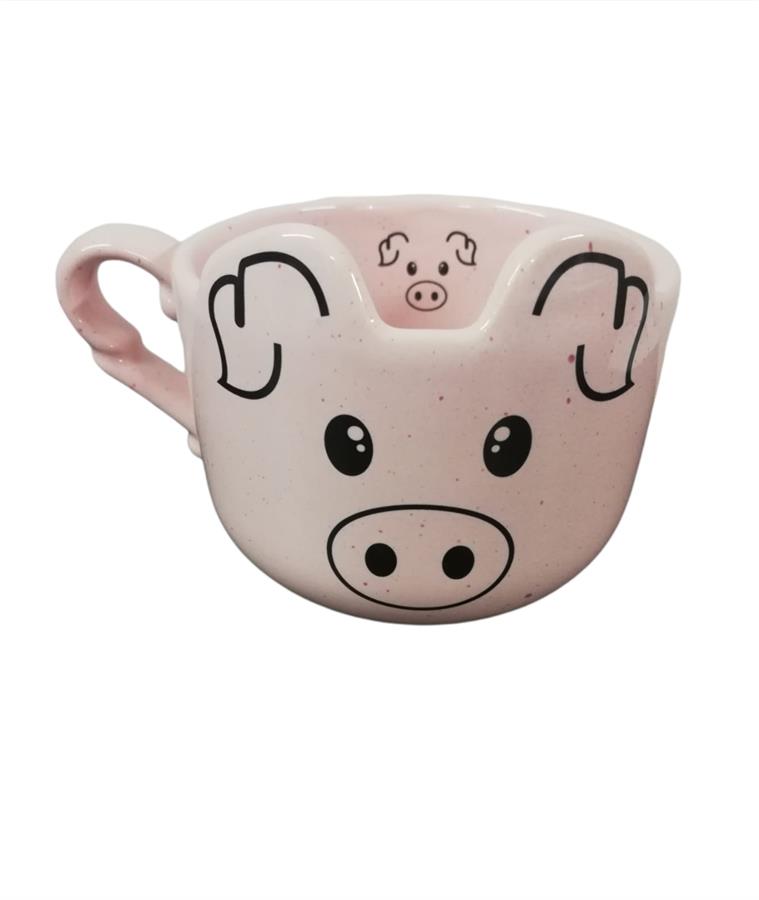TAZA CERDITO CON OREJAS