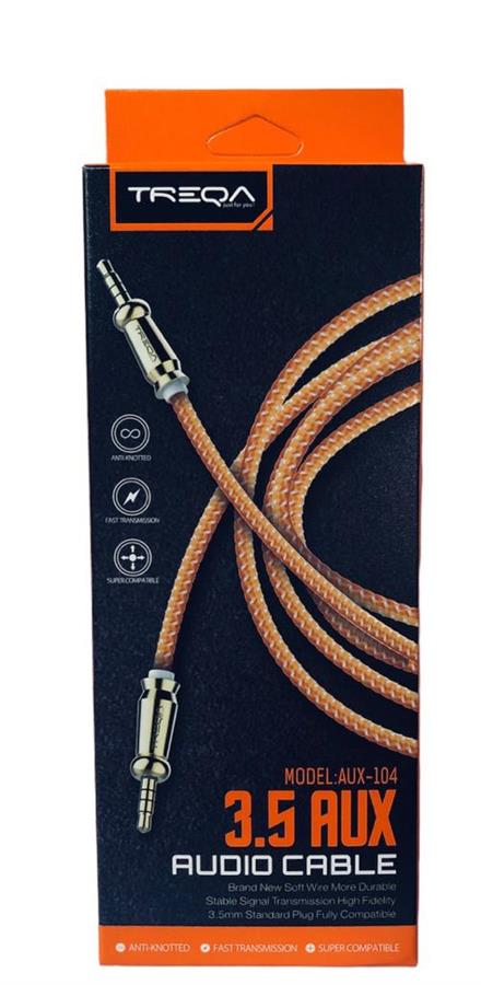 TREQA CABLE CORDON CON VELCRO 3.5 AUX-104