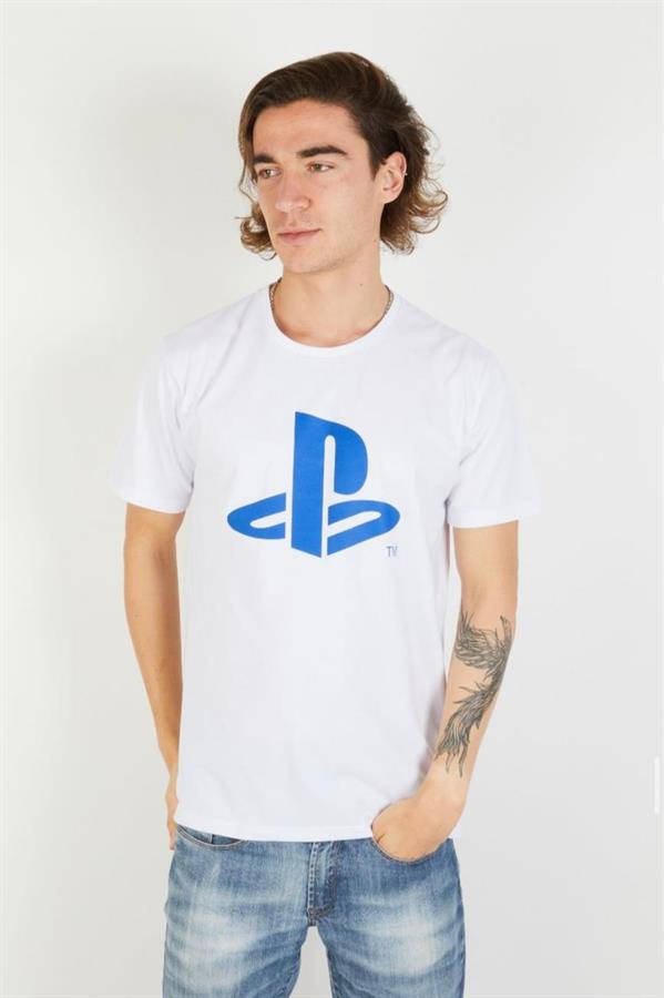 PLAYSTATION REMERA LOGO PLAYSTATION WHITE M43 (G0006790) TALLE M