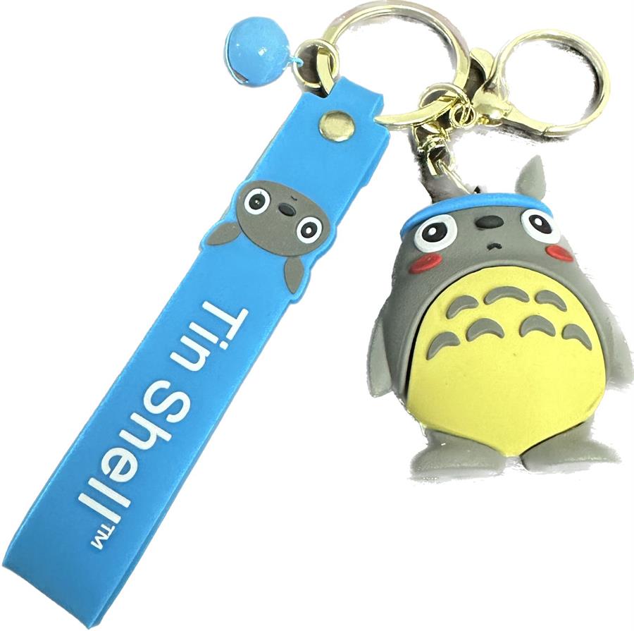 LLAVERO TOTORO MODELOS VARIOS GOMA 3D CON CORREA