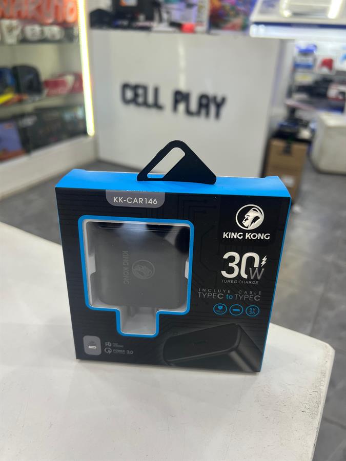 KING KONG CARGADOR 30W USB TIPO C CON CABLE TIPO C A TIPO C KK-CAR146