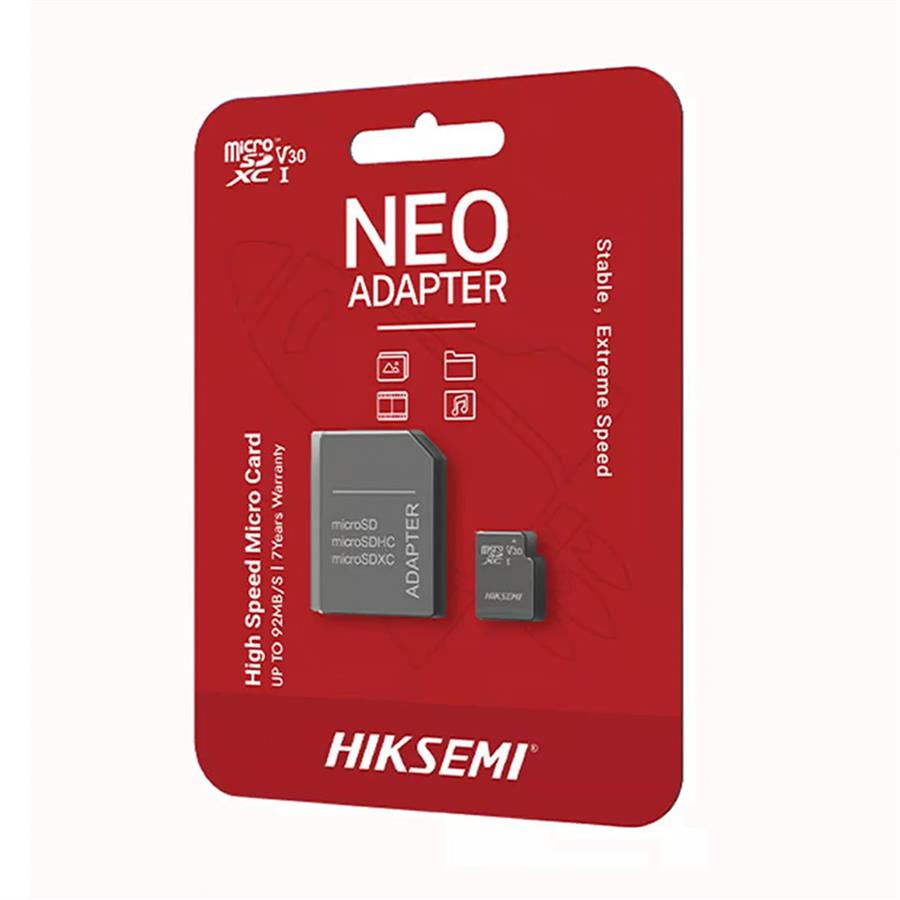 HIKSEMI MICRO SD 64 GB V30 XC NEO ADAPTER