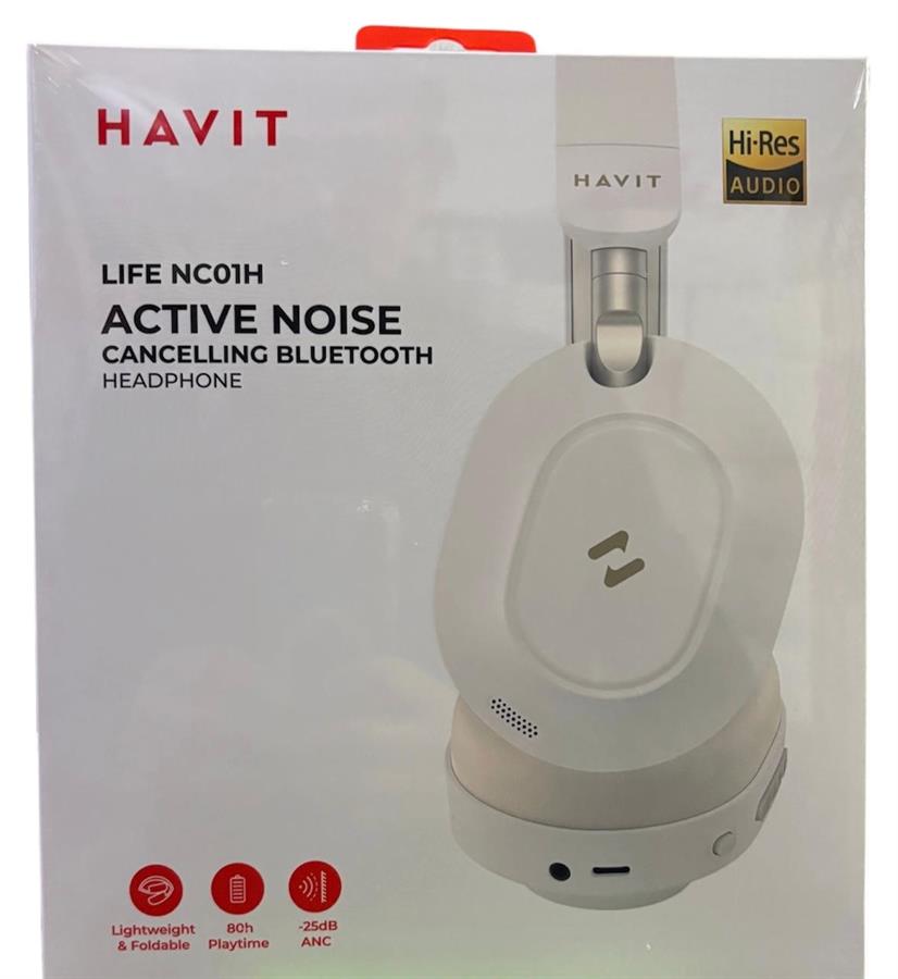 HAVIT AURICULAR WIRELESS ACITIVE NOISE CANCELLING LIFE NC01H H668BT-BE BEIGE
