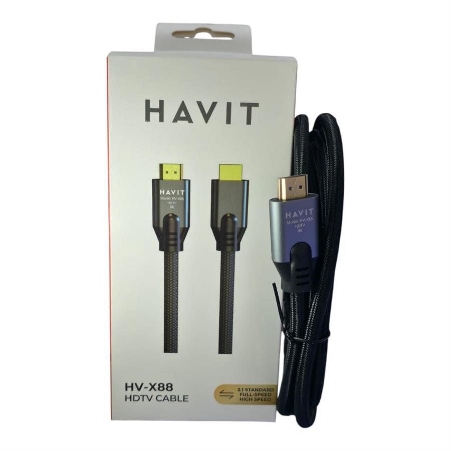 HAVIT CABLE ADAPTADOR HDMI A HDMI 4K 8K HDTV 1.80 M HV-X88