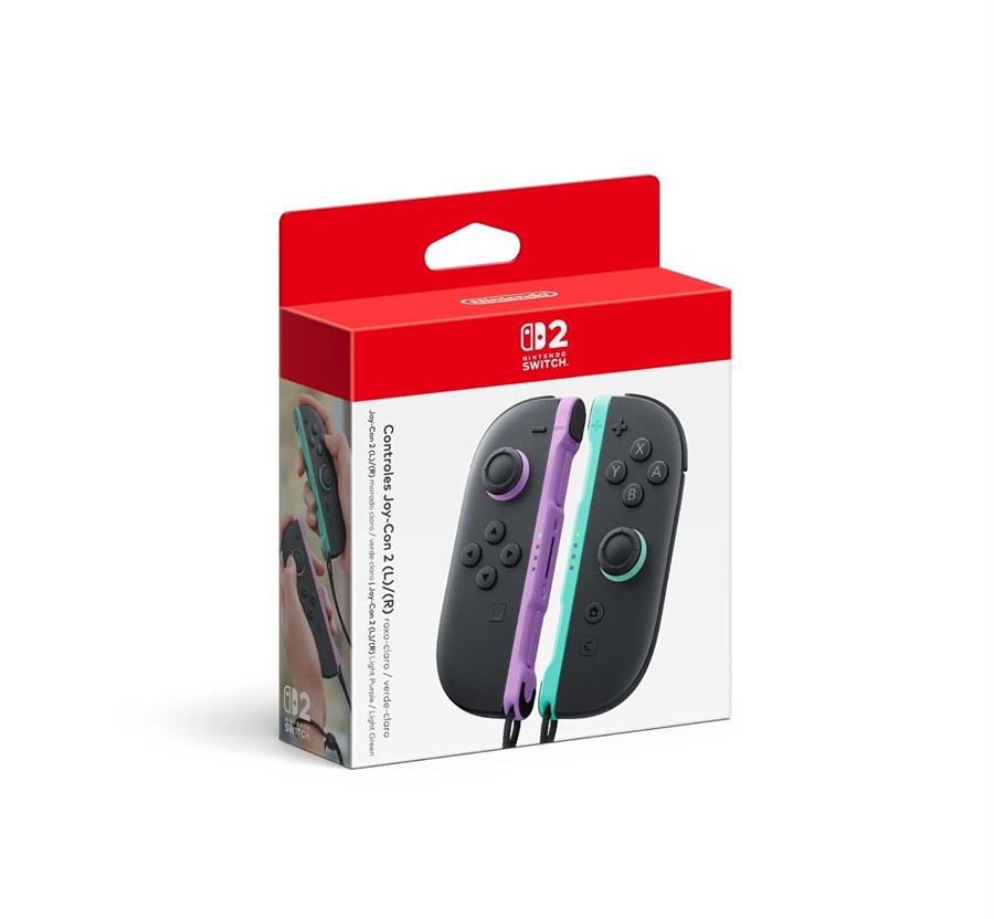 NINTENDO JOY-CON SWITCH 2 PURPLE AND GREEN