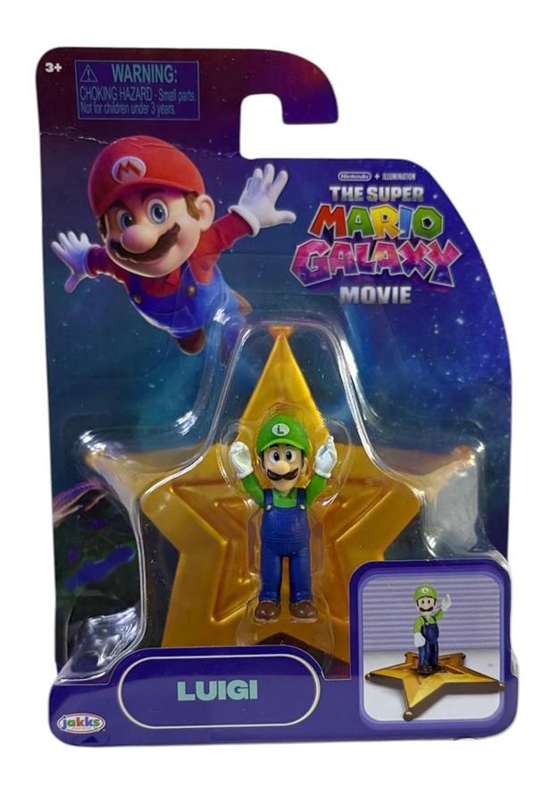 JAKKS THE SUPER MARIO GALAXY MOVIE MINI FIGURA LUIGI