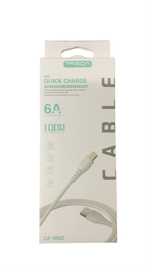 TREQA CABLE 1 M USB-LIGHTNING CA-8642