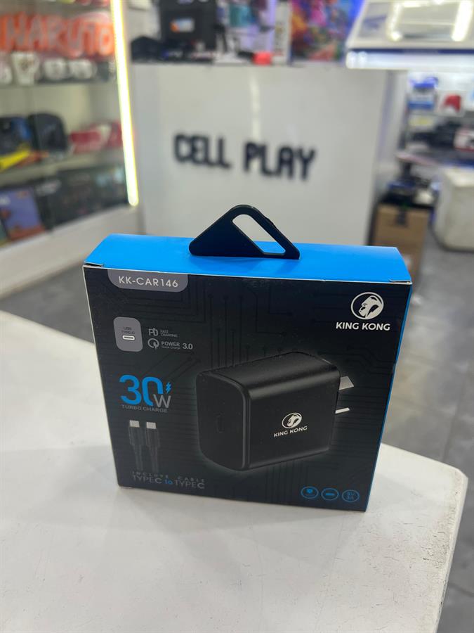 KING KONG CARGADOR 30W USB TIPO C CON CABLE TIPO C A TIPO C KK-CAR146