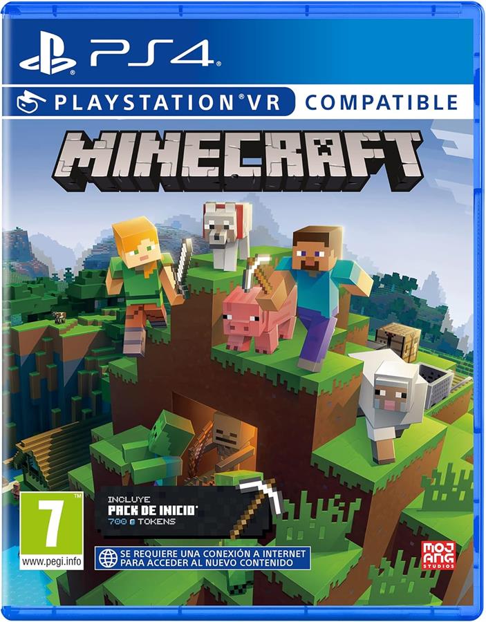 MINECRAFT EDITION INCLUYE 700 TOKENS COMPATIBLE VR JUEGO PS4