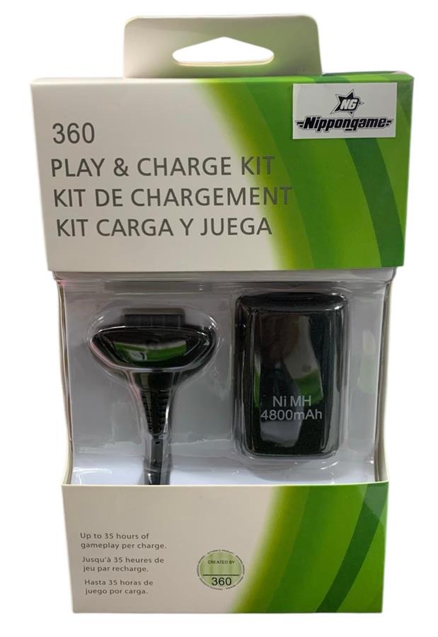 NIPPONGAME KIT CARGA Y JUEGA XBOX 360