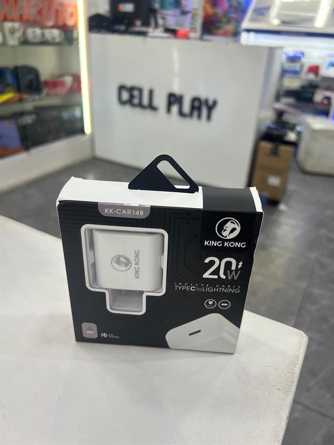 KING KONG CARGADOR 20W USB TIPO C CON CABLE TIPO C A LIGHTNING KK-CAR148