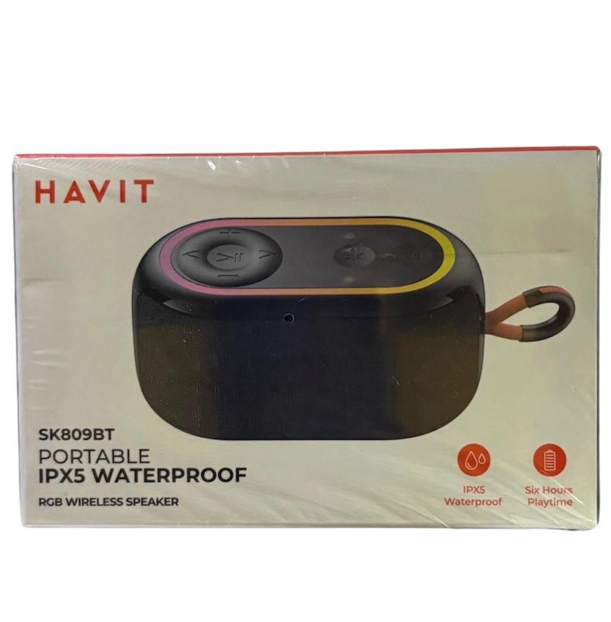 HAVIT PARLANTE WIRELESS IPX5 WATERPROOF SK809BT-BK NEGRO