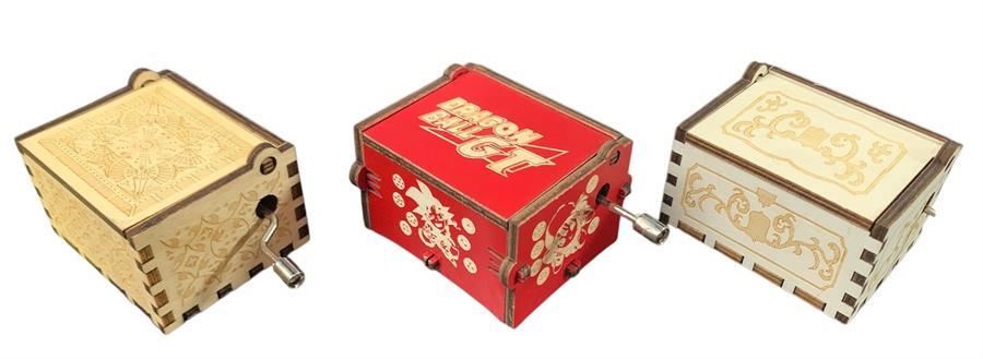 CAJA MUSICAL DRAGON BALL MADERA MODELOS VARIOS