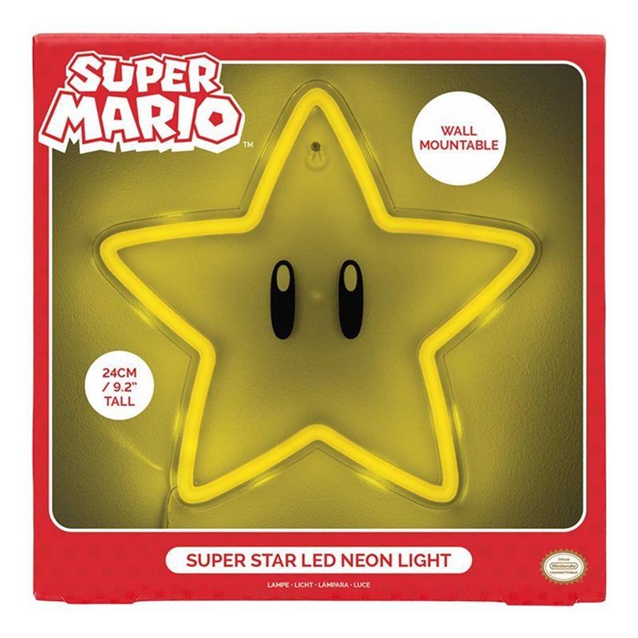 PALADONE SUPER MARIO LAMPARA SUPER STAR LED NEON LIGHT