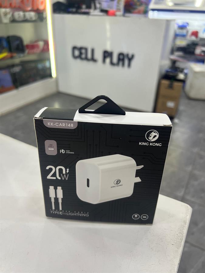 KING KONG CARGADOR 20W USB TIPO C CON CABLE TIPO C A LIGHTNING KK-CAR148