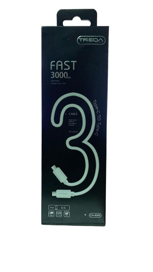 TREQA CABLE 3 M TIPO C-TIPO C CA-8085