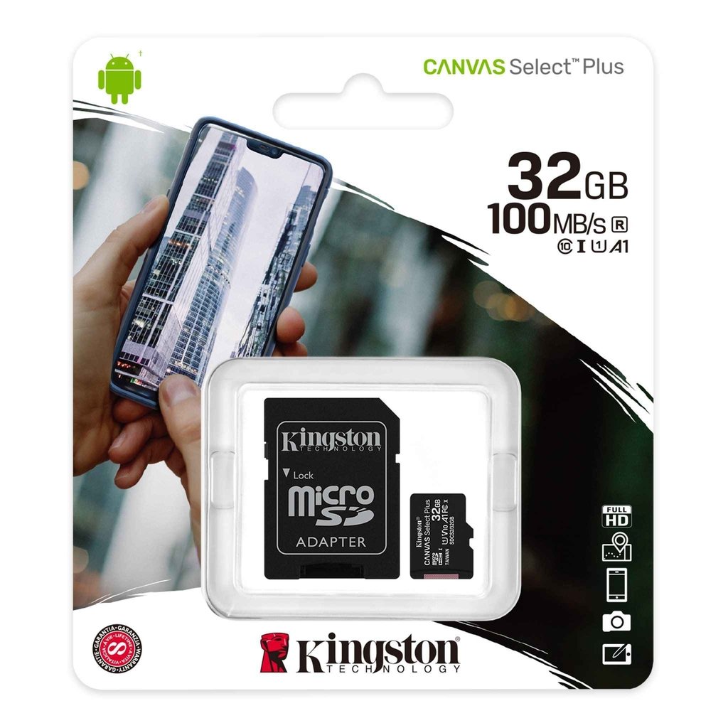 KINGSTON MICRO SD 32 GB 100 MBS