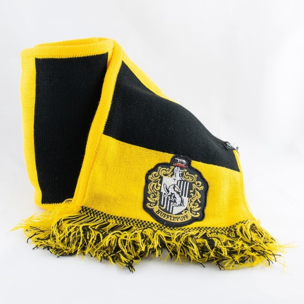 BUFANDA HARRY POTTER HUFFLEPUFF RAYADA