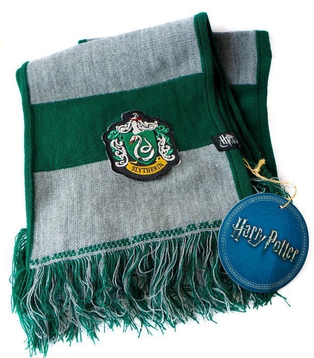BUFANDA HARRY POTTER SLYTHERIN RAYADA
