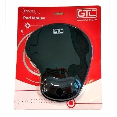 GTC  MOUSE PAD ERGONOMETRICO  PAD-212 NEGRO