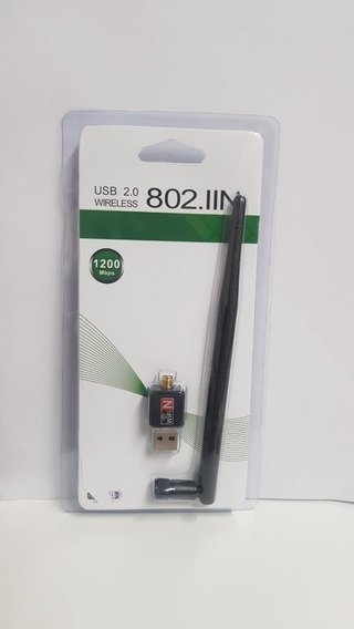 GENERICA USB WIRELESS 2.0 CONECTION 802.IIN 1200 MBPS CON ANTENA