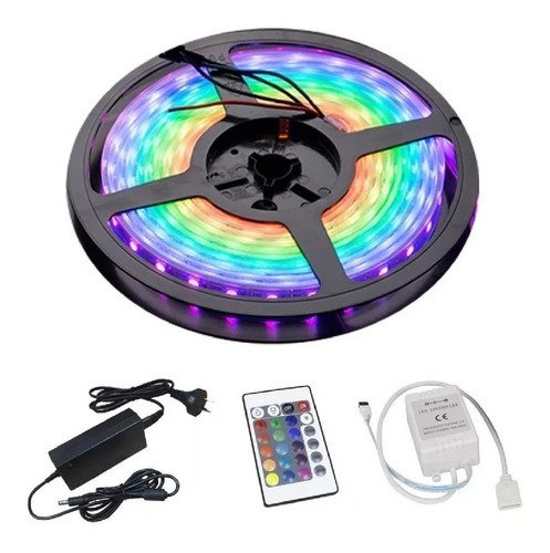 LUCES LED RGB 5050 5 METROS CON CONTROL