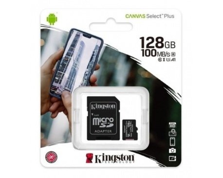 KINGSTON MICRO SD 128 GB CANVAS SELECT PLUS 150MB/S V10